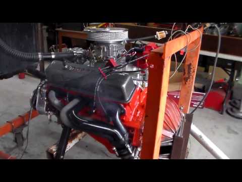 Chevy 350 start up Howard roller camshaft .485 in .495 ex 2.02/1.6 heads