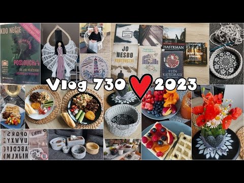 Vlog 730/23 - háčkování s Míšou, terasa, knihovna aj.