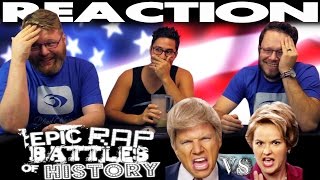 Donald Trump vs Hillary Clinton Epic Rap Battles of History REACTION!!