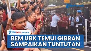 Mahasiswa Temui Gibran di Istana Wapres Jakpus Sampaikan Tuntutan, Sempat Bersitegang dengan Polisi
