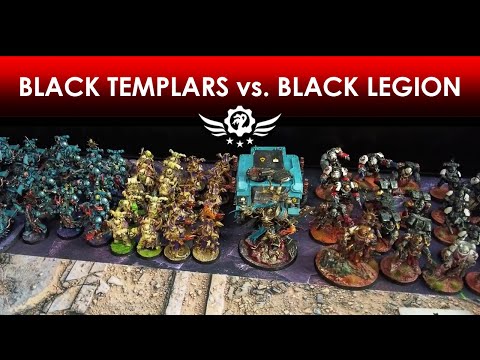BLACK TEMPLARS vs. BLACK LEGION - WH40K BATREP 10 [ENG]