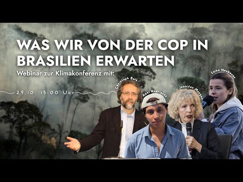 Webinar zur Klimakonferenz: Was wir von der COP30 in Brasilien erwarten! | Fridays for Future