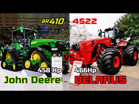 John Deere 8R(X) 410 VS Belarus 4522 - Ultimate Comparison [Largest 8R VS Soviet Red Beast]