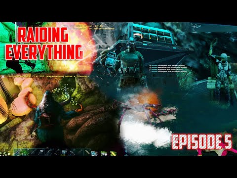 Ark Xbox Official Small Tribes, E5 - Raiding Beaver Dam Cave! and Upgrading Our Rathole Base.