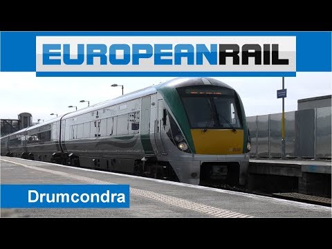 Irish Rail Intercity Class 22000 Train 22045 passes Drumcondra Station