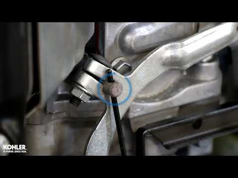 KOHLER Governor Adjustment, Vertical Twin Cylinder Models CV, ECV, SV, KT, ZT