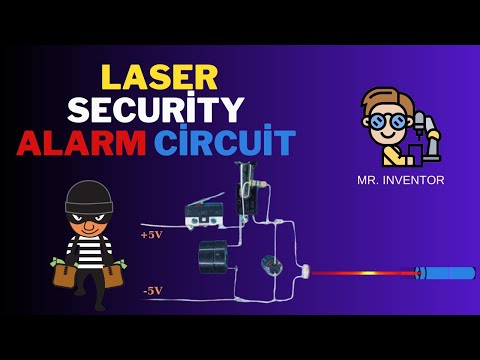 How to make Laser Security alarm circuit using SCR and LDR ?