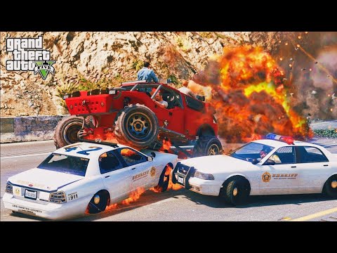 GTA 5 WEAPONIZED BARRAGE BRUTAL CRASHES - IMPACT COMPILATION - DESTRUCTION