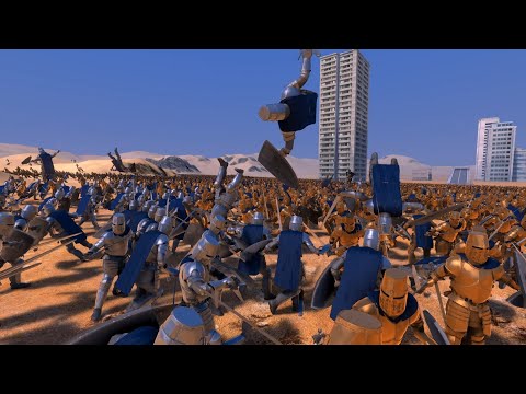 10000 Archers VS 30000 Golden Knights VS 20000 Heavy Knights. Ultimate Epic Battle Simulator 2.