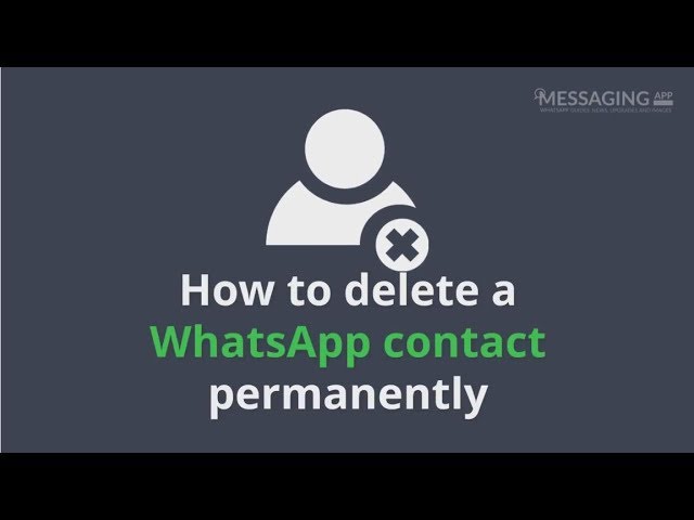 How to delete a WhatsApp contact permanently