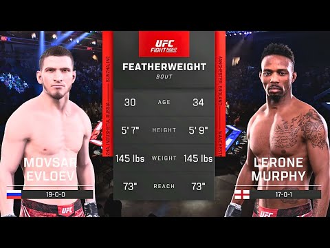 Movsar Evloev vs Lerone Murphy FULL FIGHT | UFC 5 AI Simulation Gameplay (CPU vs CPU)