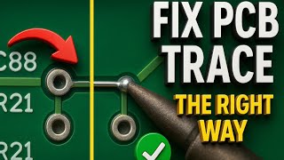 The Proper Way to Fix a PCB Trace ||Easy DIY Guide! ||