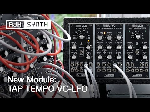 NEW! TAP TEMPO VC-LFO 16-wave voltage-controlled modulation Eurorack module with VCA, Int/Ext clock