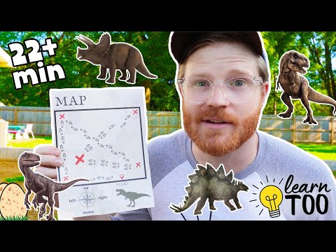 Learn Dinosaurs for Kids! 🦖💡SURPRISE ENDING | T-Rex and Velociraptor | Kids Learn Dinosaurs | T-Rex