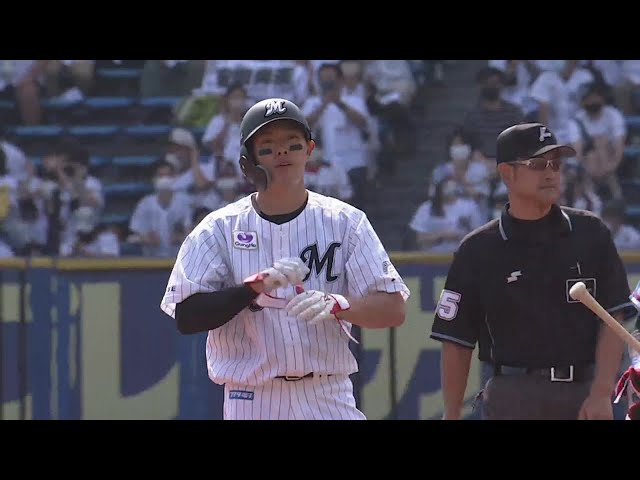 【2回裏】マリーンズ・安田 右中間へ先制のタイムリー2ベース!! 2021/5/30 M-C