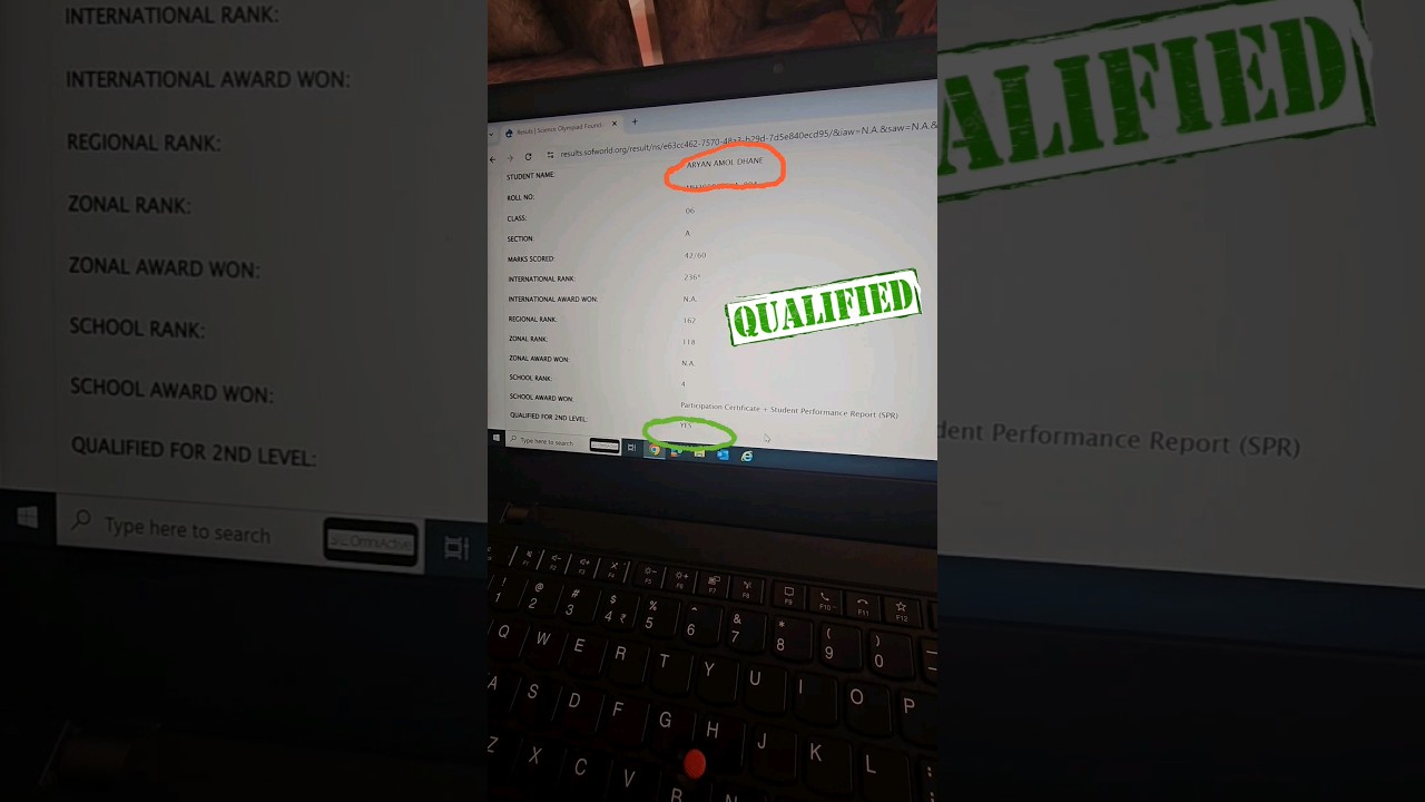 SOF NSO 2023-24 Level-I Result Declared #nationalscienceolympiad #scienceolympiadfoundation #nso