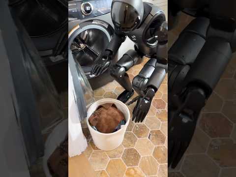 Robot Doing Laundry: Figure 02 Doing Laundry #robot #robotics #laundry