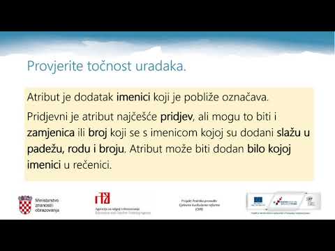 Hrvatski jezik, 7. r. OŠ - Atribut