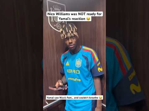 Lamine Yamal COULDN’T STOP LAUGHING at Nico Williams 😂😭