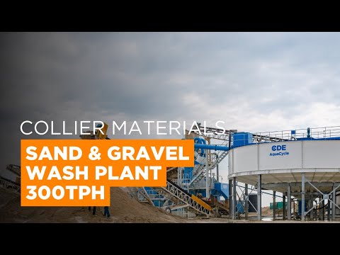 250tph Sand Washing Plant Increases Production for Collier Materials by 50%