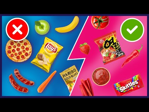 Valgom TIK vienos spalvos maistą | Rainbow food challenge | STIMOMEDIA, Vėjas, Lauritta, Talžūnas