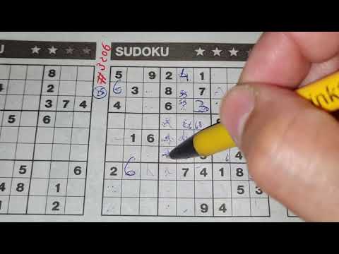 (#3206) Friday Three Stars Sudoku puzzle. Bonus Extra edition. 08-06-2021 Extra part 1 of 3