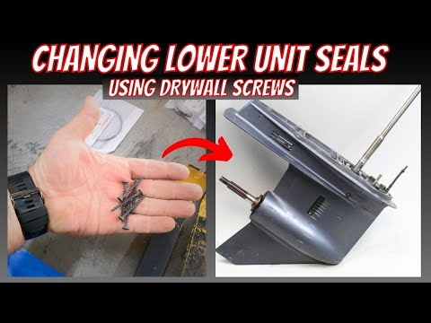 HOW TO CHANGE LOWER UNIT SEALS Using DRYWALL Screws!!! Yamaha Lower Unit Prop Shaft Seal Change