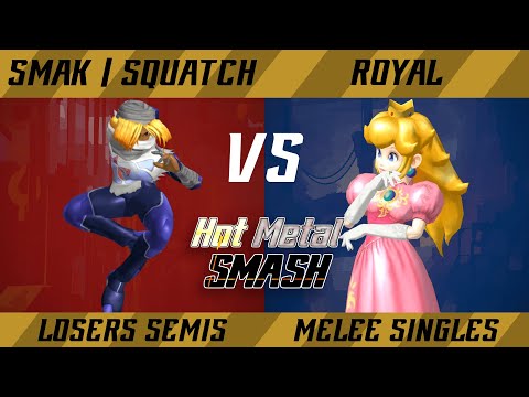 Hot Metal Smash #12 Losers Semis - SMAK | squatch (Sheik) vs. Royal (Peach) - SSBM