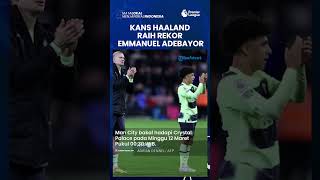 Crystal Palace Vs Man City: Kans Haaland Raih Rekor Emmanuel Adebayor di Liga Inggris