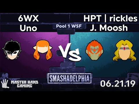 Smashadelphia 2019 - 6WX + Uno vs J. Moosh + HPT | rickles - Pool 1 WSF