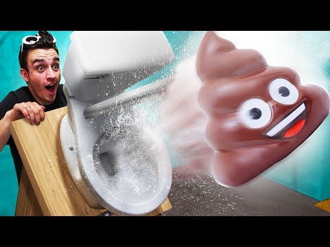 Shooting Things Out Of A Toilet Cannon! Video