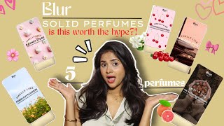 most viral solid perfumes* BLUR INDIA SOLID PERFUMES* Honest review #perfume #viral #solidperfume