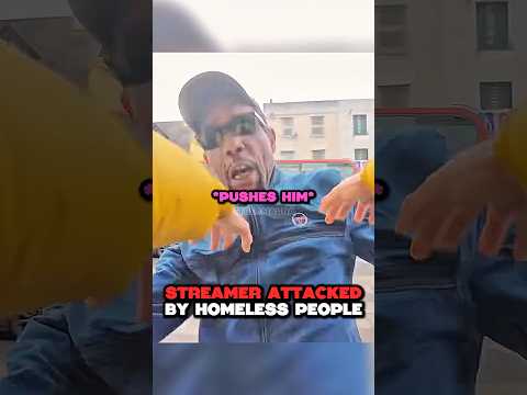 Streamer Attacked by Homeless People 😱 🇬🇧