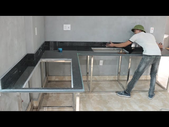 Stainless Steel Kitchen Rack - SQUARE PIPE RACK( WITH GLASS AND SPOON ...