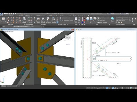 Advance Steel - Creating a drawing showing parts previously selected in the 3D model