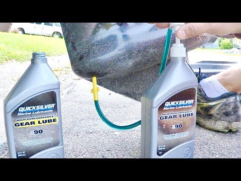 Changing your boat lower unit gear oil easy to follow