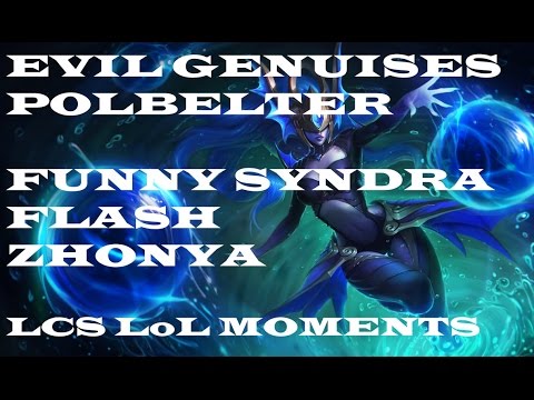 EG Polbelter Funny Syndra flash Zhonya - LCS LoL Moments - CRS vs EG - NA LCS Summer Split 2014