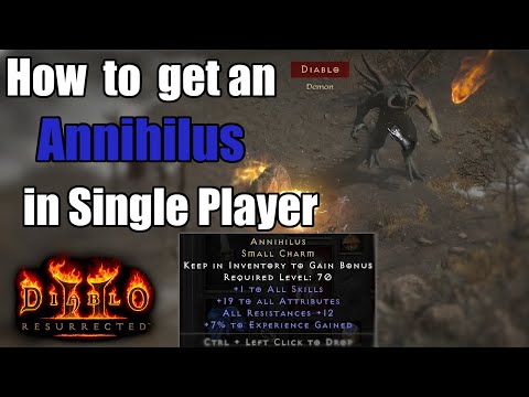 How to spawn Diablo Clone and get an Annihilus in Singleplayer Diablo 2 Resurrected