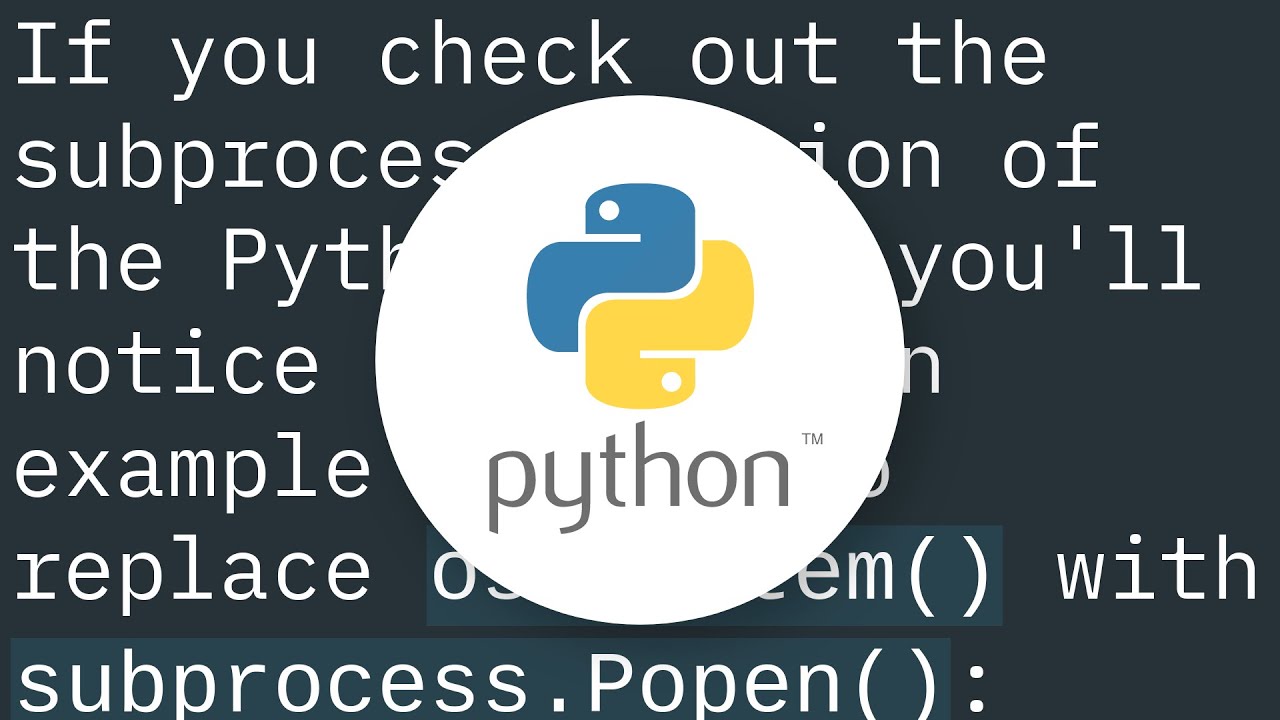 Difference between subprocess.Popen and os.system