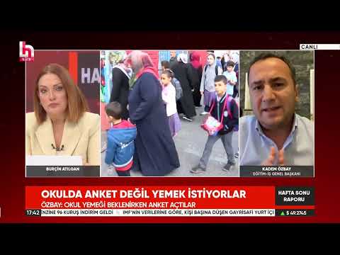 Eğitim-İş Genel Başkanı Kadem Özbay - MEB'in Okul Yemeği Anketi - Halk TV - 11/10/2026 | EĞİTİM İŞ