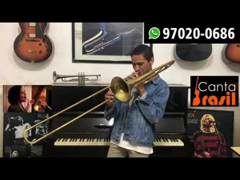 Trombone Tatuape zona leste hinos da Assembleia de Deus aula de trombone pelo hinário