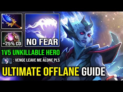 ULTIMATE OFFLANE GUIDE - 100% Unkillable Hero No Fear Octarine Carry Vengeful Spirit Dota 2