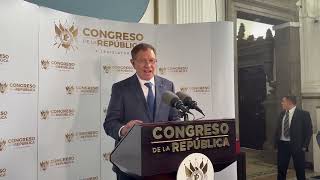 Presidente del Congreso, Luis Contreras, dio a conocer agenda de las plenarias