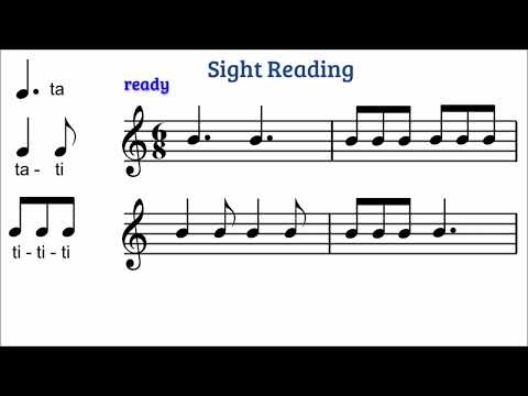 Reading 6/8 meter rhythm patterns 1
