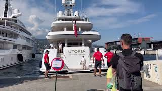 Feadship M/Y UTOPIA 234'11FT • $100 Million • Owner BILL MILLER •Docking•Monaco@emman25MC