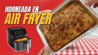 FOCACCIA EN AIR FRYER 🌾 | ESTRENANDO FREIDORA DE AIRE 😛