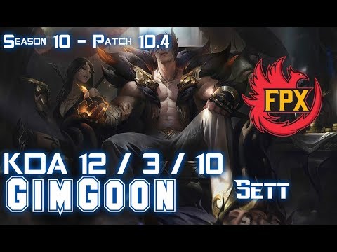 FPX GimGoon SETT vs RENEKTON Top - Patch 10.4 KR Ranked
