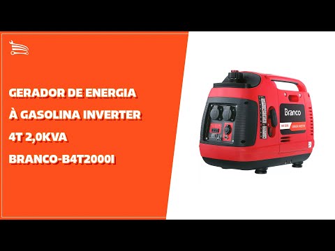 Gerador de Energia à Gasolina Inverter 4T 2,0KVA  com Partida Manual - Video