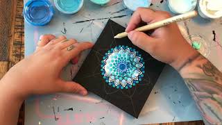 How to Paint a Dot Mandala With a Vinyl Stencil 🕉