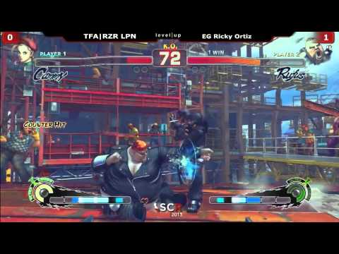 SSF4 AE 2012 SCR 2013 Ricky Ortiz Rufus vs LPN Cammy
